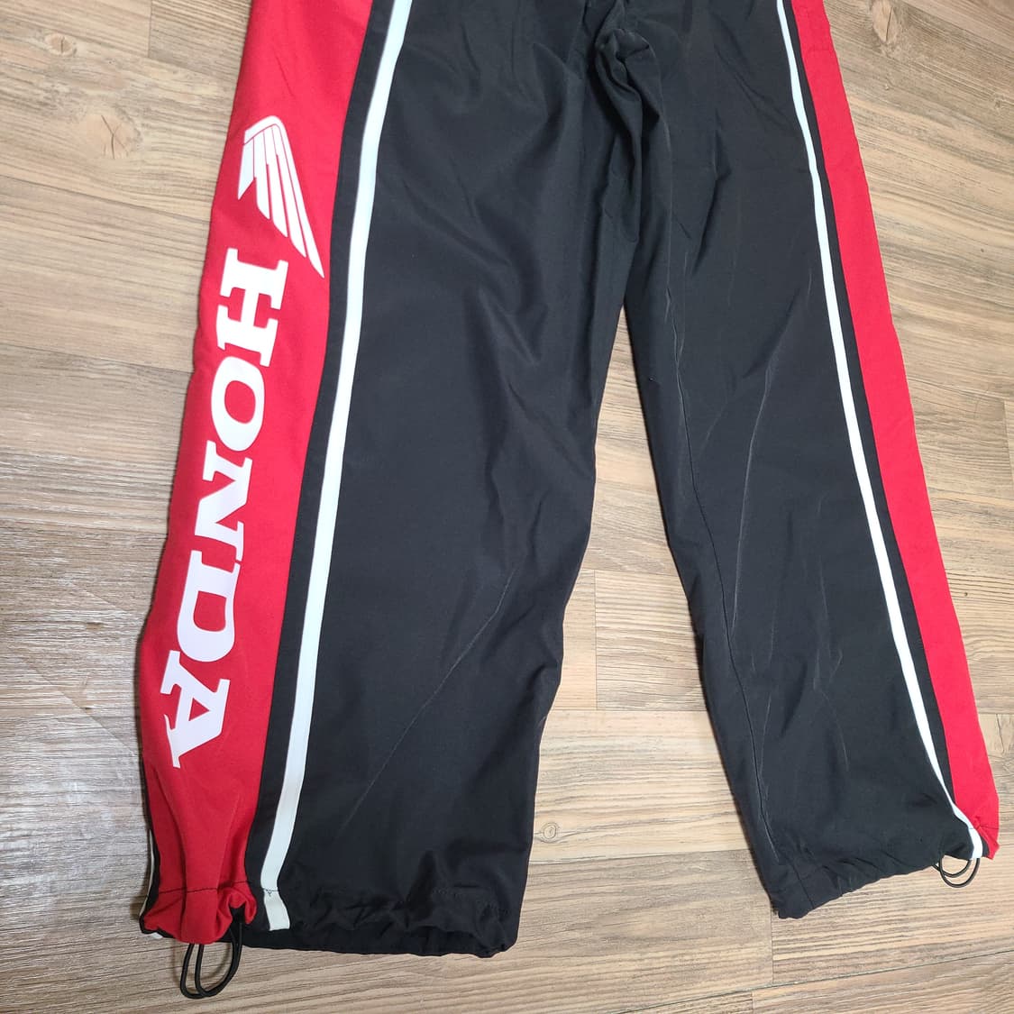 (새제품급) 혼다 레이싱 블랙 나일론 메쉬 트랙팬츠 츄리닝 바지 상품이미지4