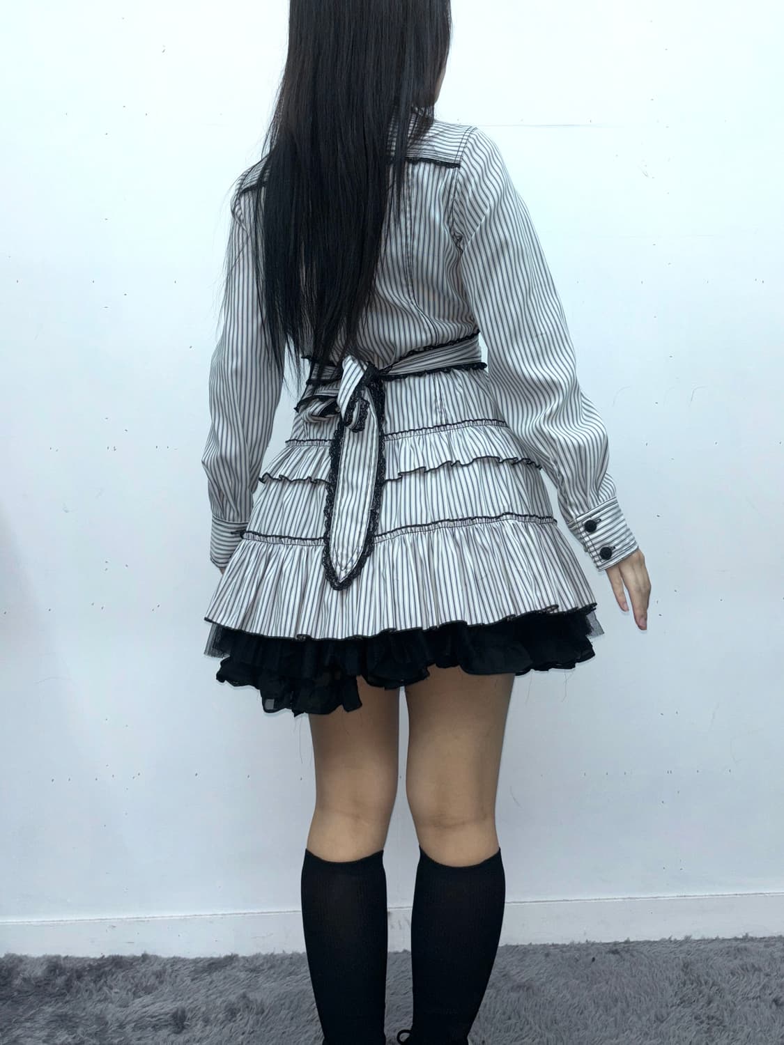 블랙 프릴 튜튜 스커트 상품이미지2