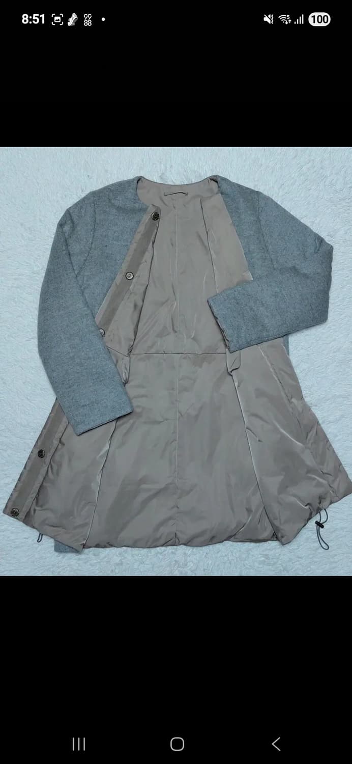 일본 Harriss Grace 리버시블 반코트 38 (55~66) 상품이미지4