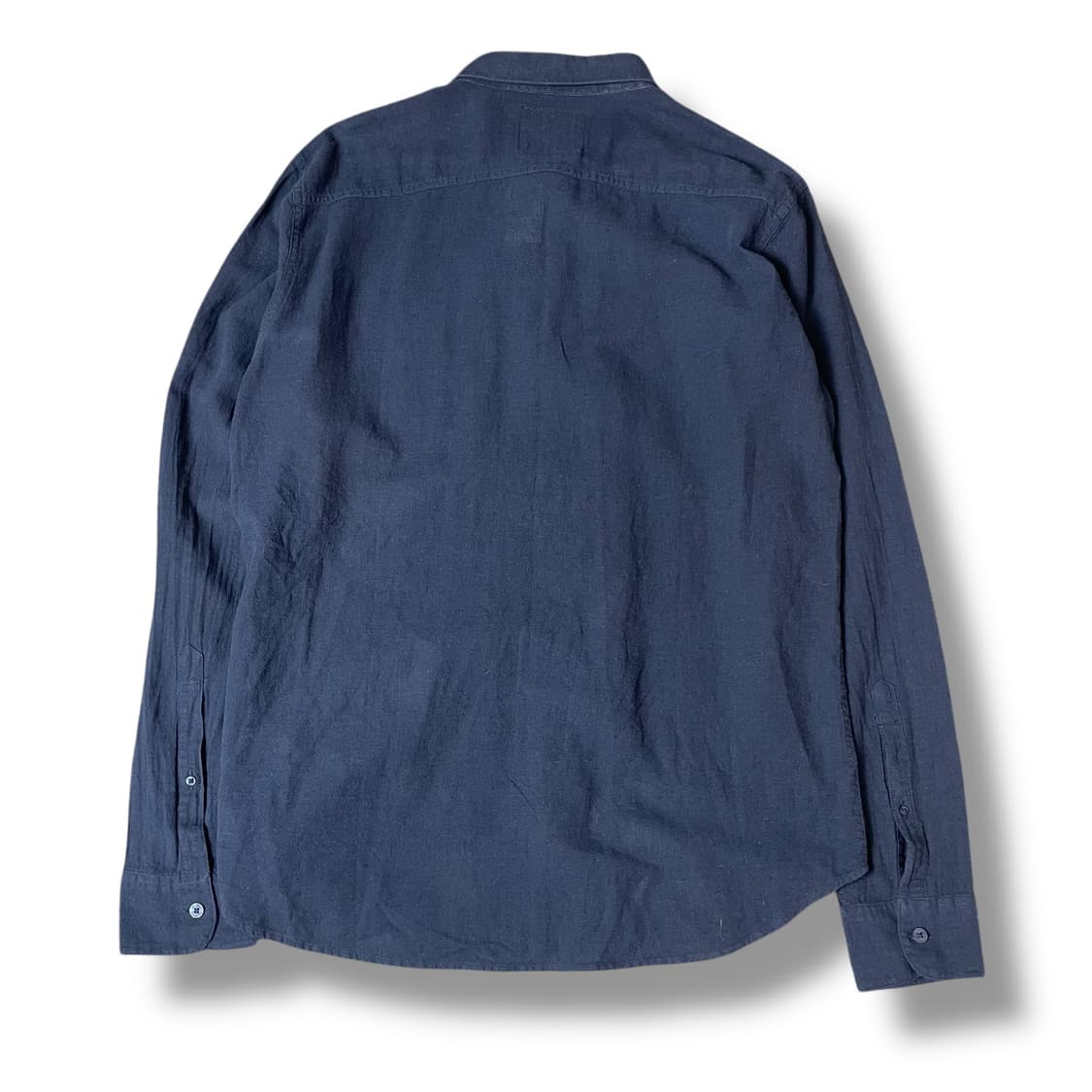 홀리스터 네이비 미니로고 린넨 셔츠 L 상품이미지2