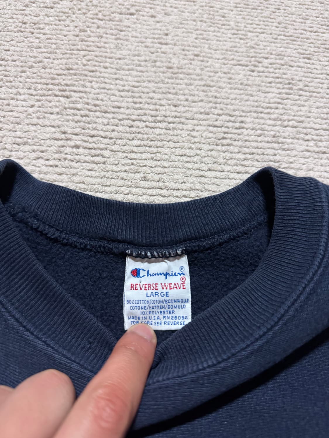 90s USA 챔피언 리버스위브 스웻셔츠 L 상품이미지3