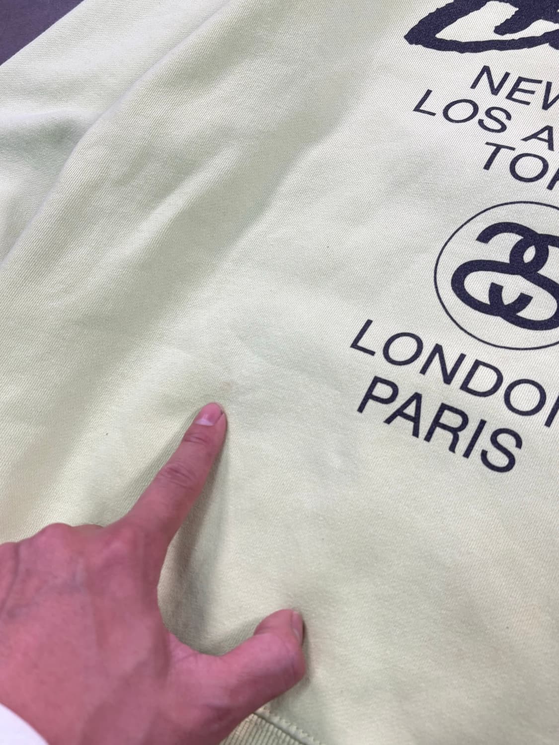 재팬 스투시 월드투어 스웻셔츠 상품이미지4