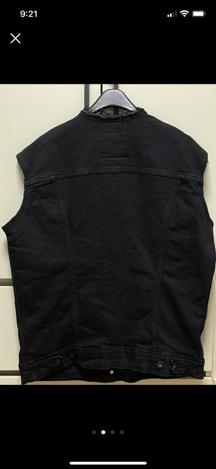 리바이스 블랙 데님 조끼 M 상품이미지2