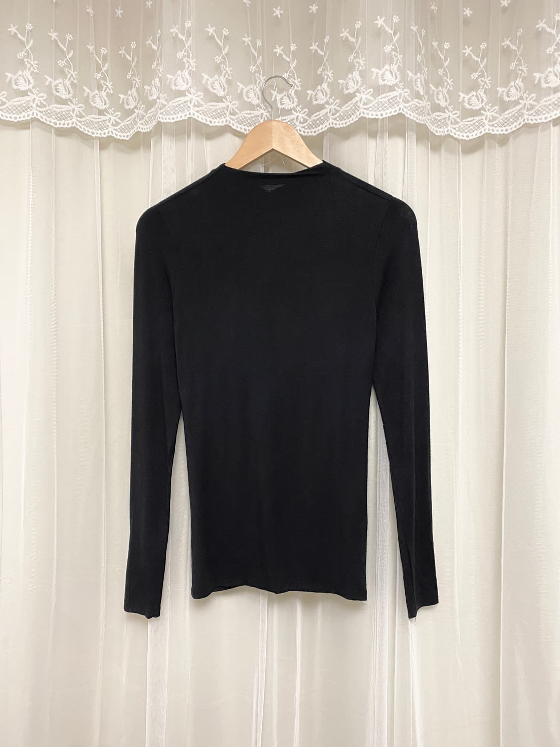 Black Shirring Turtleneck Top 상품이미지7