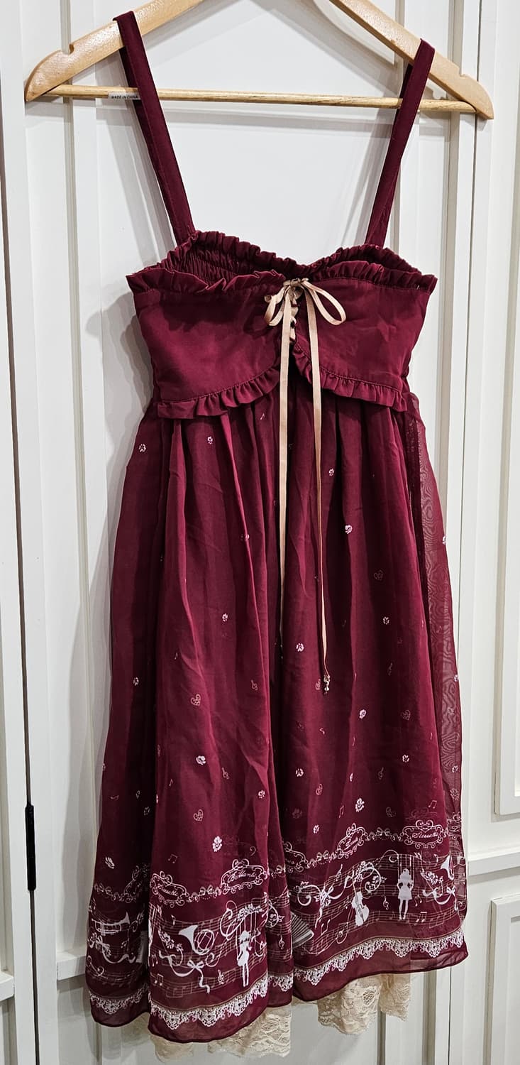 ARROW 티아라 프린팅 와인 원피스 상품이미지2