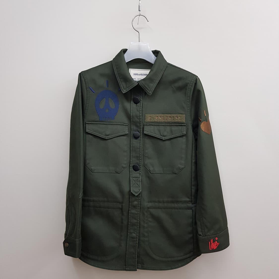 쟈딕앤볼테르 아트 패치 밀리터리 자켓 XS사이즈 상품이미지2