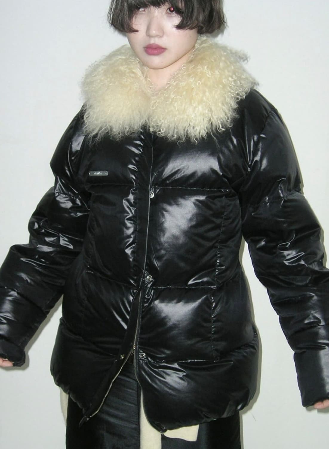 에옹쓰 트리밍 퍼 자켓 패딩 상품이미지1