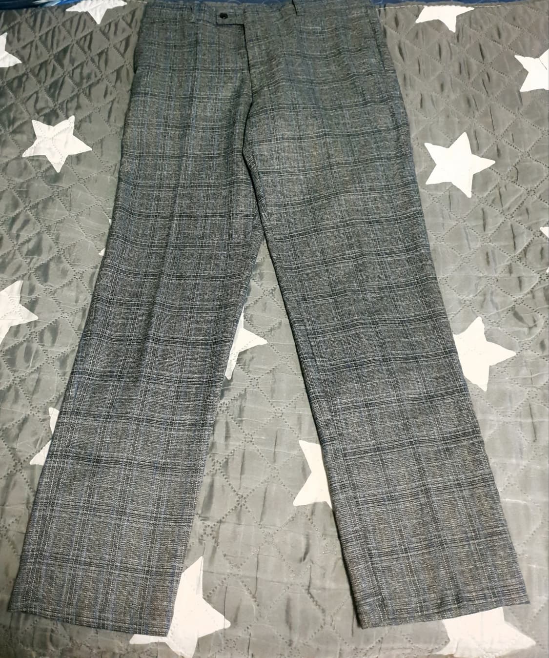 (디자이너 초판)마랑고니 클래식체크 더블버튼 피크트라펠 수트셋업  그레이 상품이미지5