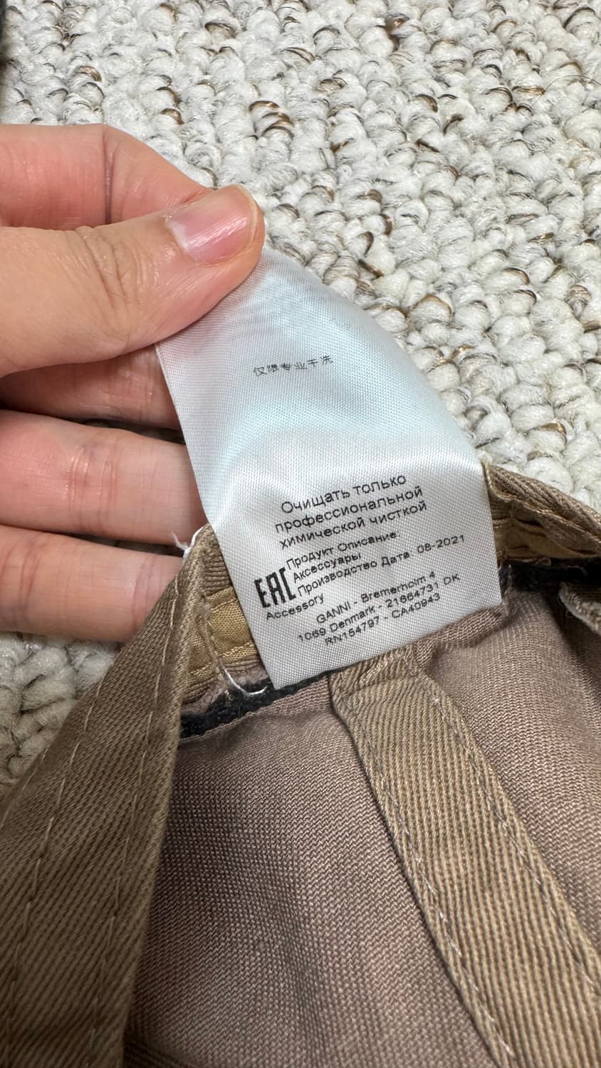 GANNI 볼캡 블랙/브라운 일괄 상품이미지8