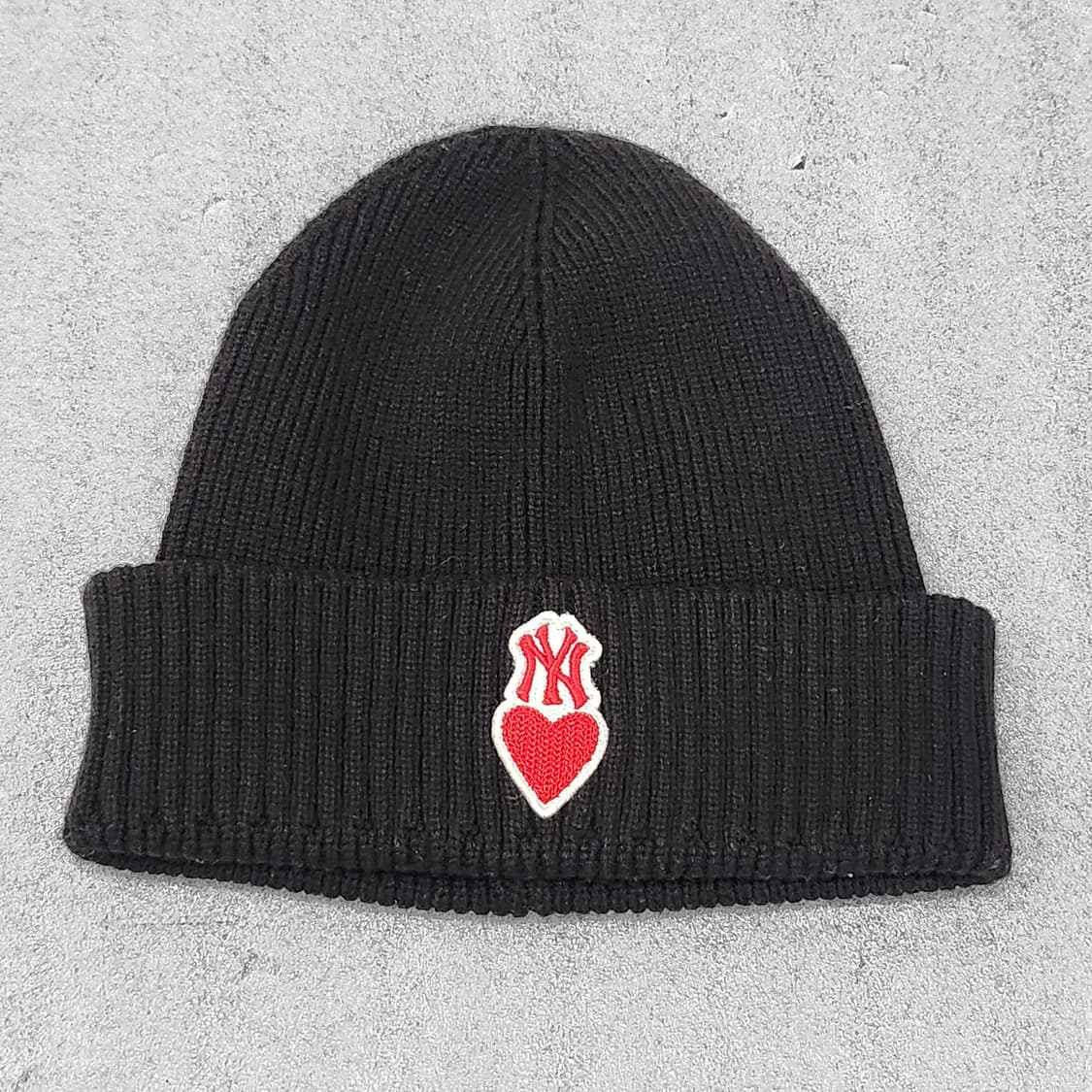 MLB 정품 블랙 비니 프리사이즈. 상품이미지2