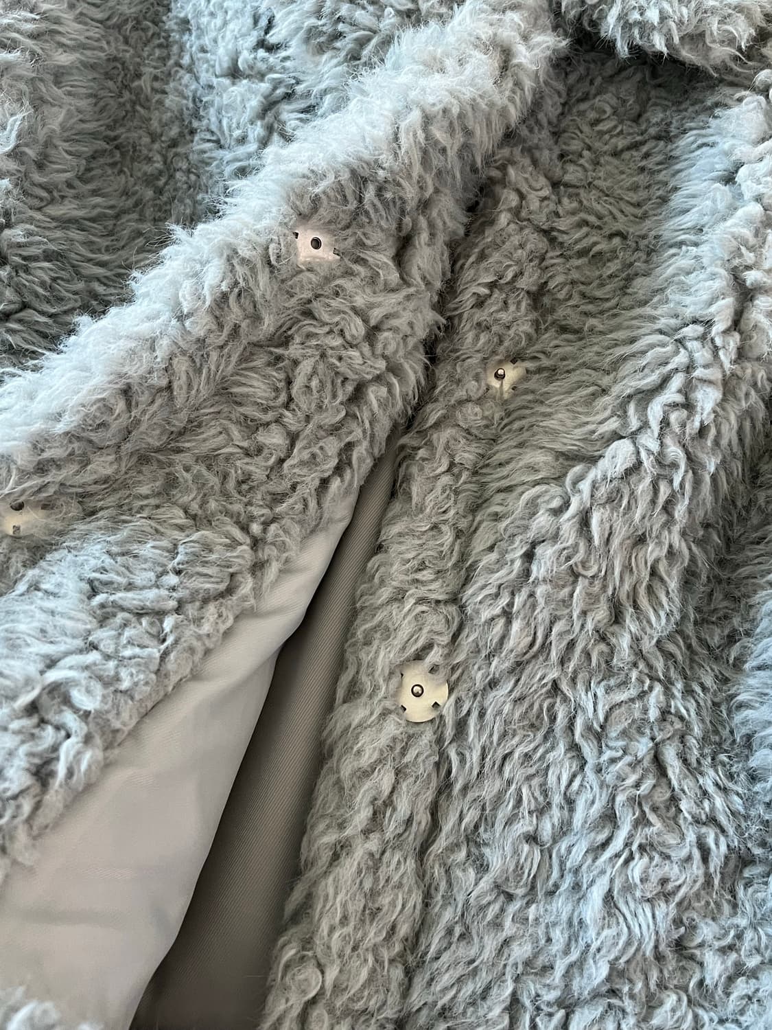 [시즌오프] 아이스 블루 퍼 자켓 상품이미지4