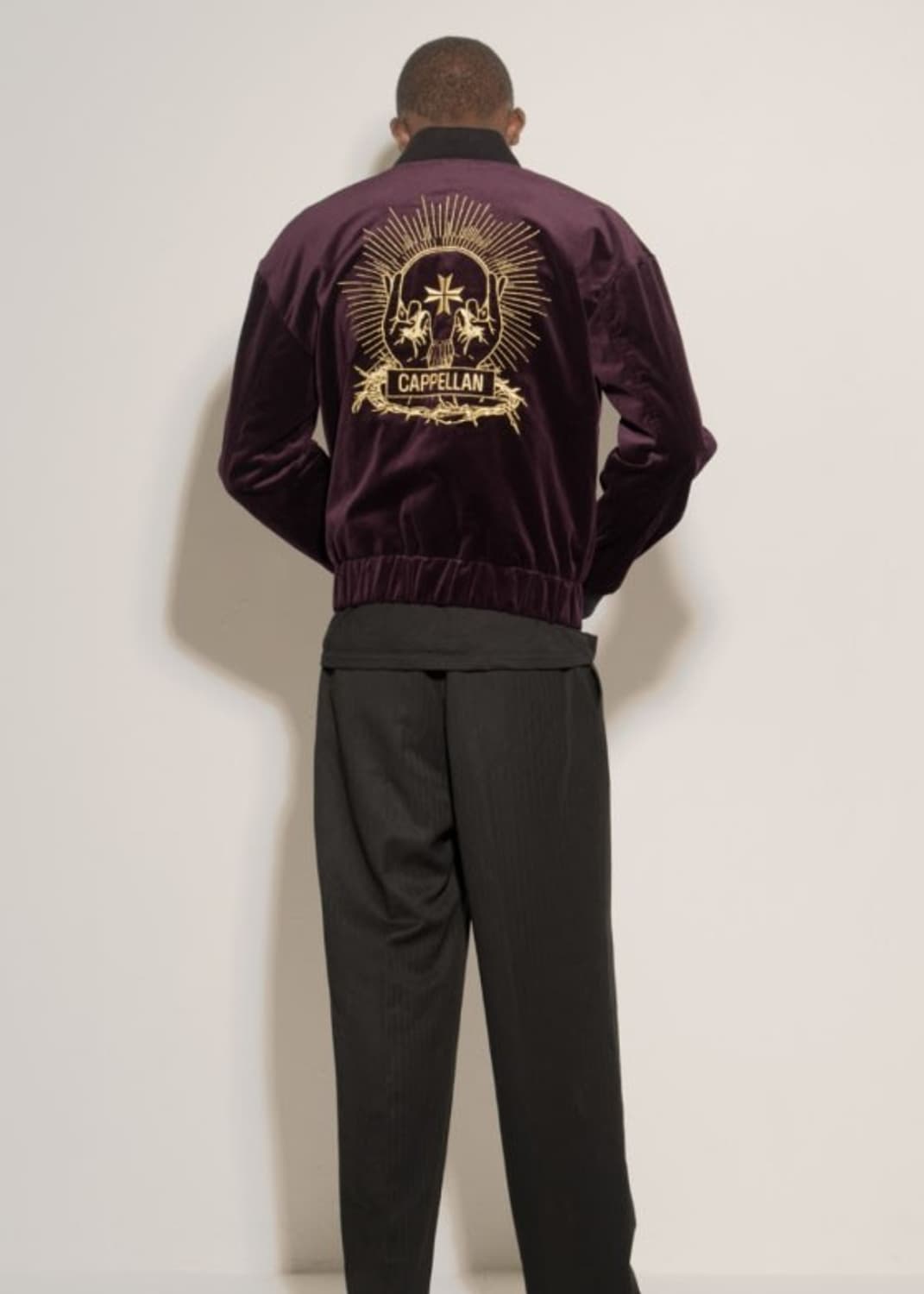 토니웩 16FW 등판 자수 벨루어 블루종 자켓 PN6379 상품이미지2