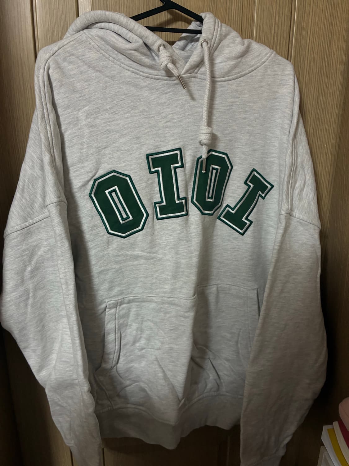 Oioi 백멜란지 후드 상품이미지1