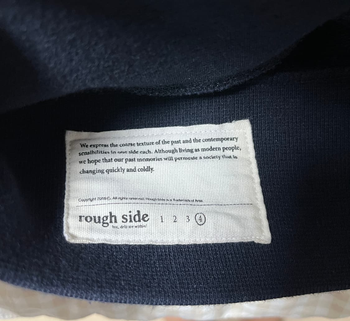 러프사이드 오버사이즈 스웻셔츠 네이비 4사이즈 상품이미지3