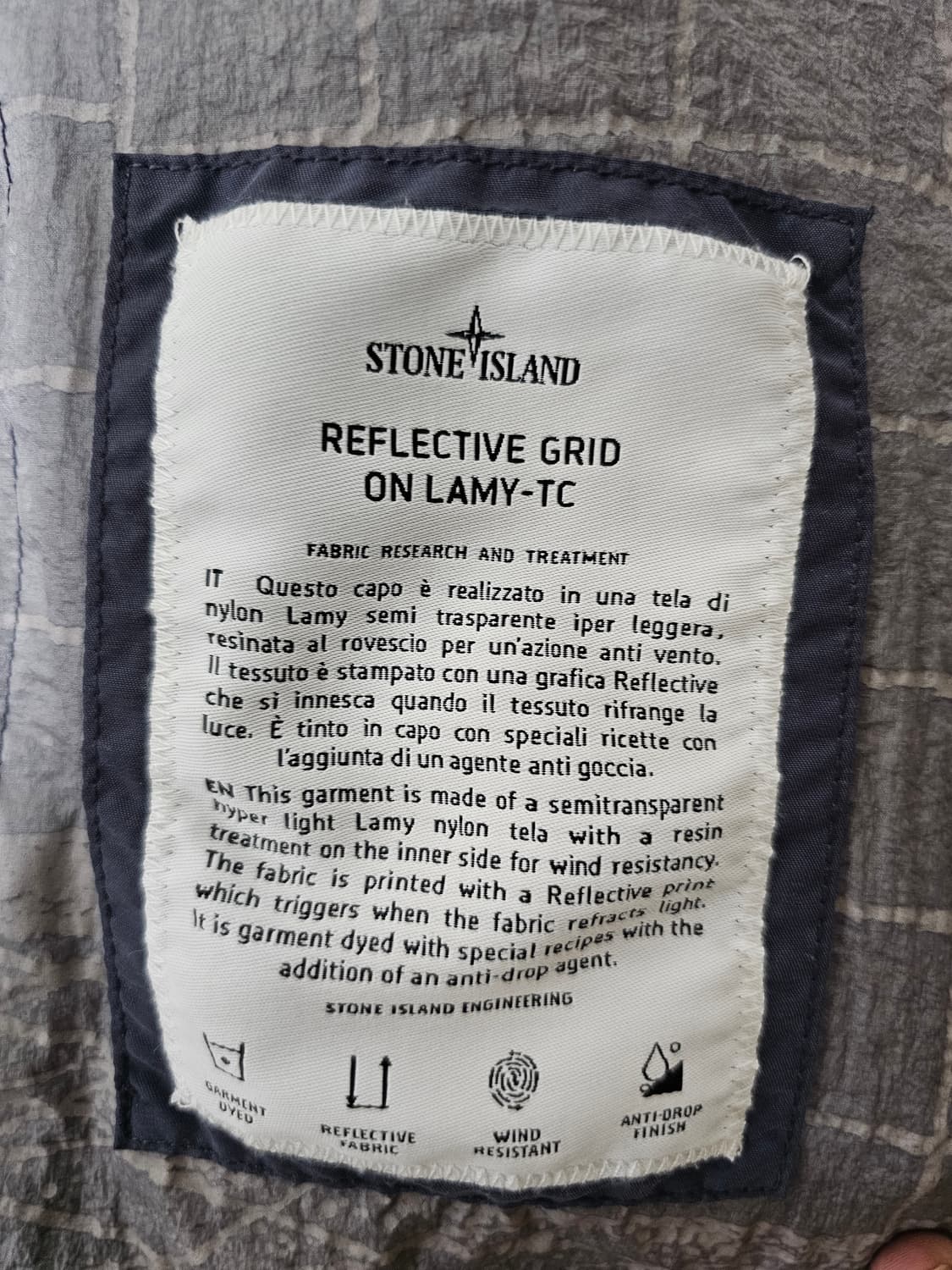 스톤아일랜드 REFLECTIVE GRID ON LAMY-TC 자켓 상품이미지9