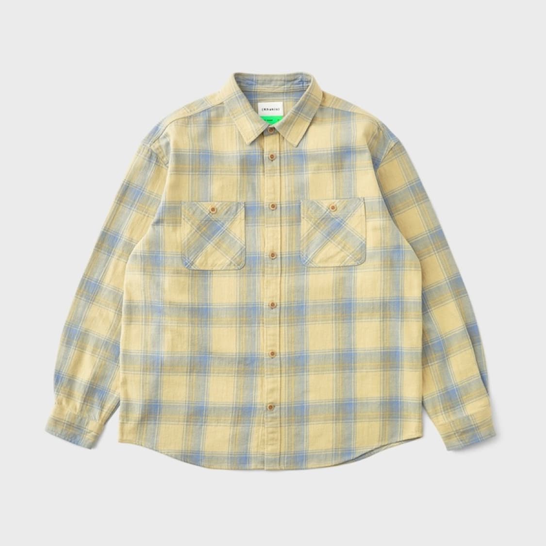 카키스 / 트러거 플래드 셔츠 크림 Trucker Plaid Shirt  상품이미지1