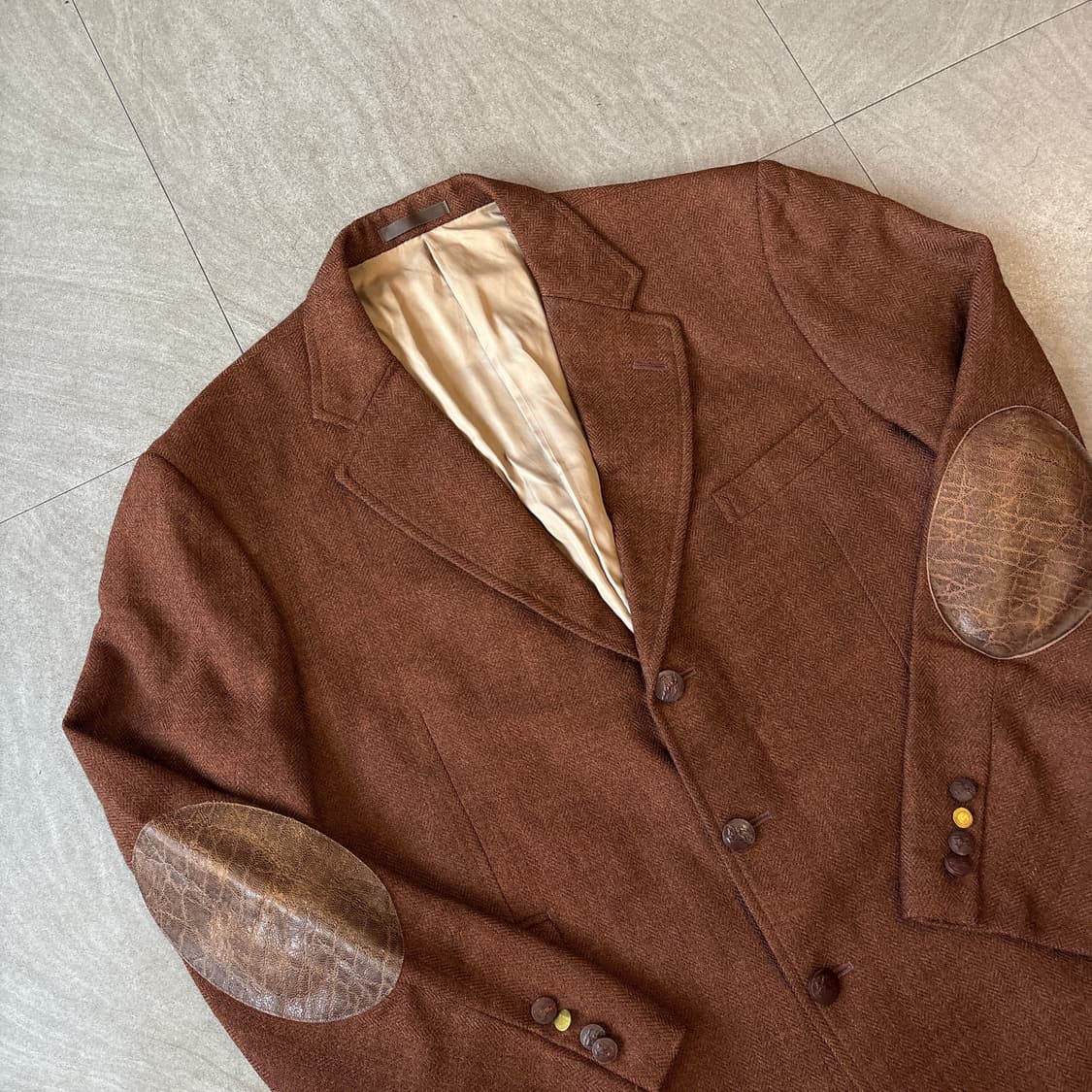 버버리 정품 브라운 울 블레이저 자켓  상품이미지2
