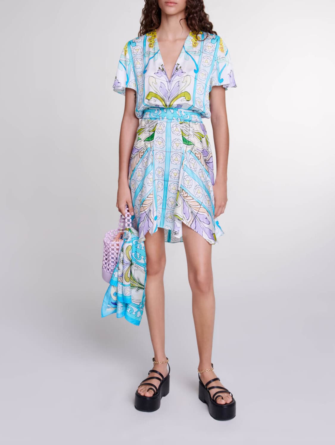 마쥬 프린트 트윌 원피스 상품이미지4