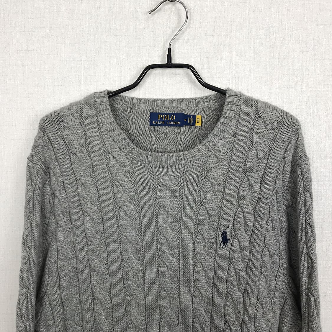 폴로 랄프로렌 꽈배기 니트 남성M (100) 상품이미지3