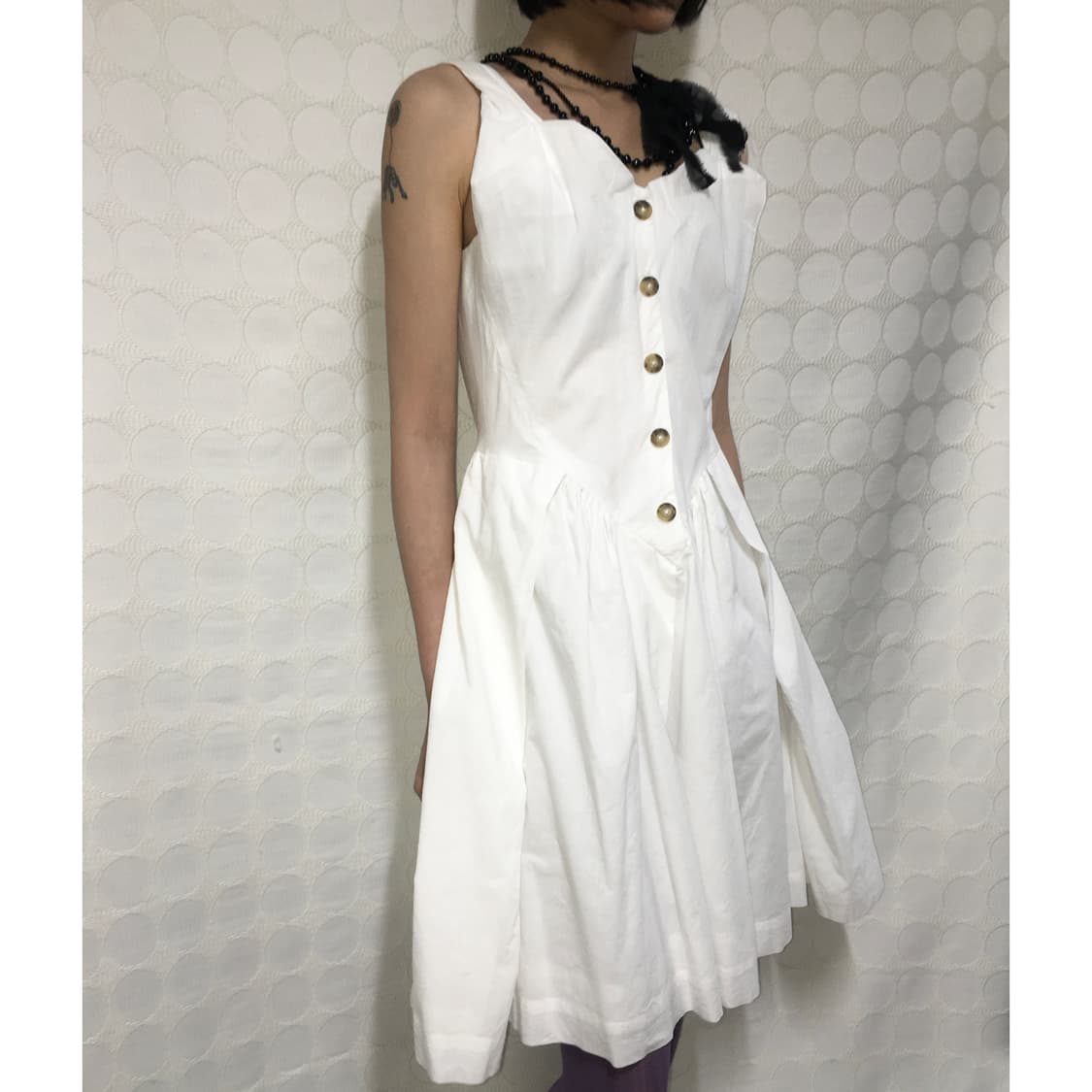 비비안 웨스트우드 화이트 클래식 코르셋 원피스 상품이미지2