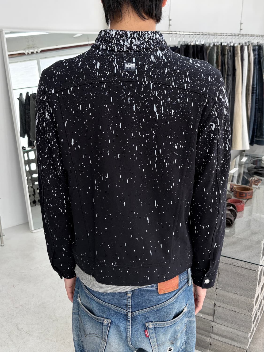 지스타 로우 페인티드 집업 자켓 상품이미지2
