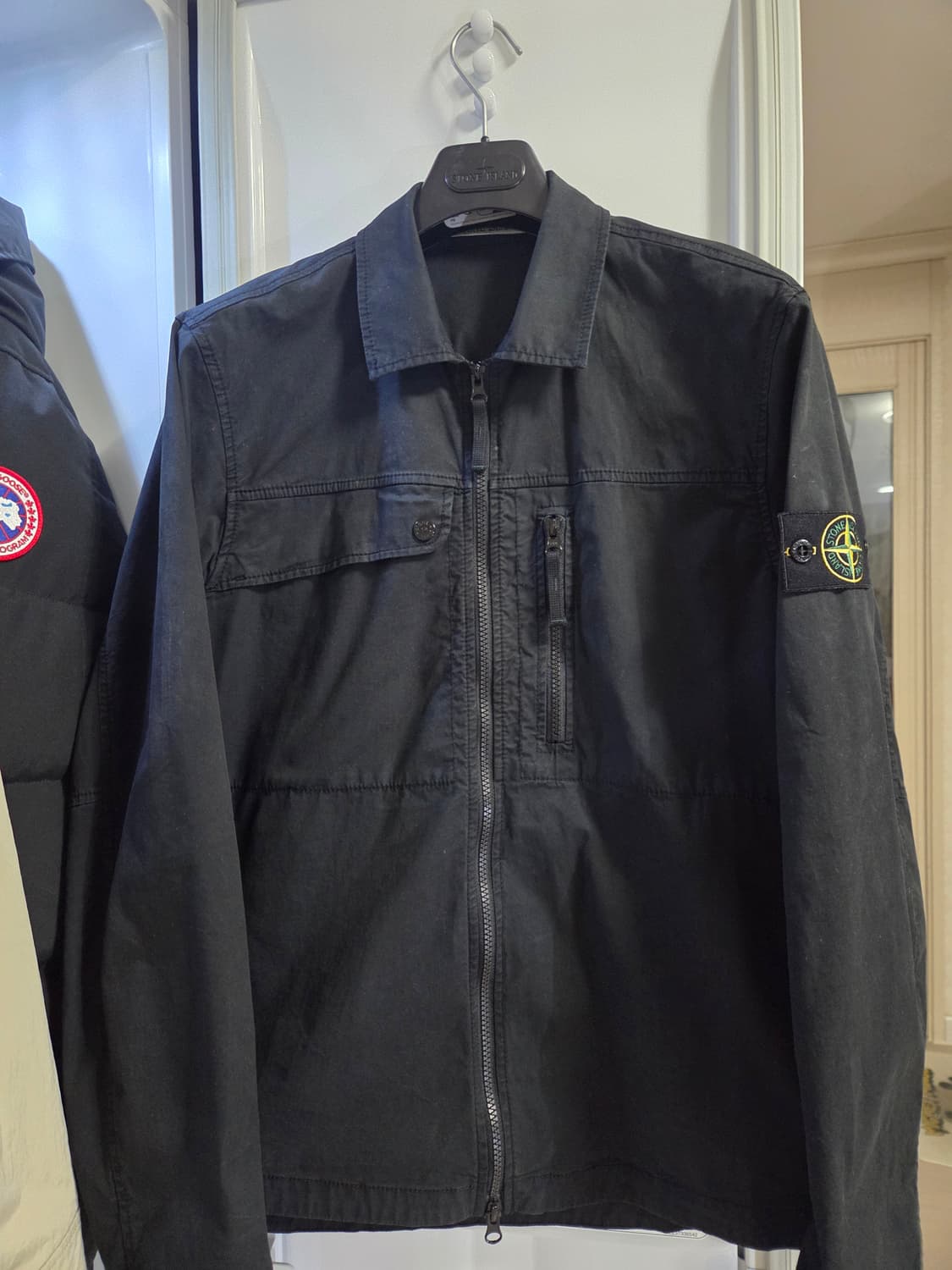 ​[24SS] 스톤아일랜드 올드이펙트 오버셔츠 블랙 M 상품이미지1