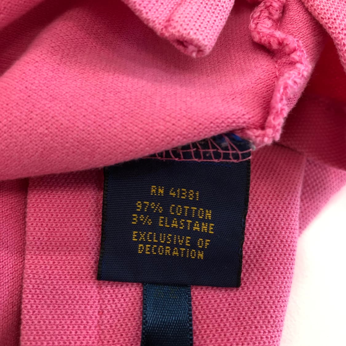 폴로 랄프로렌 핑크 피케 카라티 M 상품이미지6