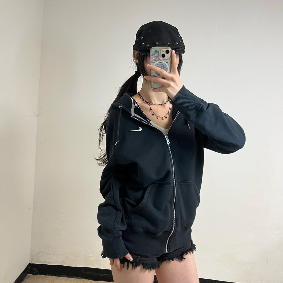 Nike black hoodie zip-up 상품이미지2