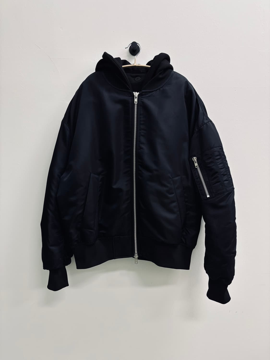 INTERSECTION 인터섹션 후드 레이어드 항공 점퍼 상품이미지2