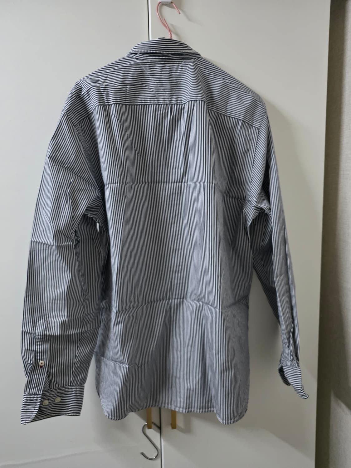 타미힐피거 스트라이프 셔츠 레귤러 핏 M 상품이미지2