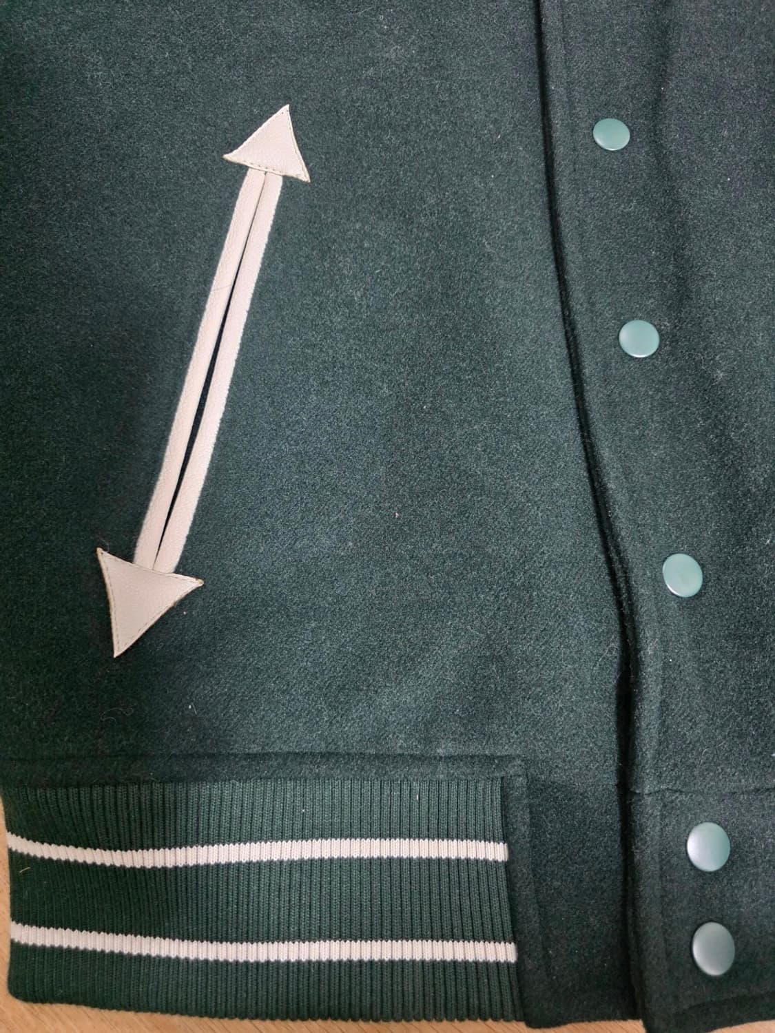 파르티멘토 배색 바시티 자켓 S 상품이미지5