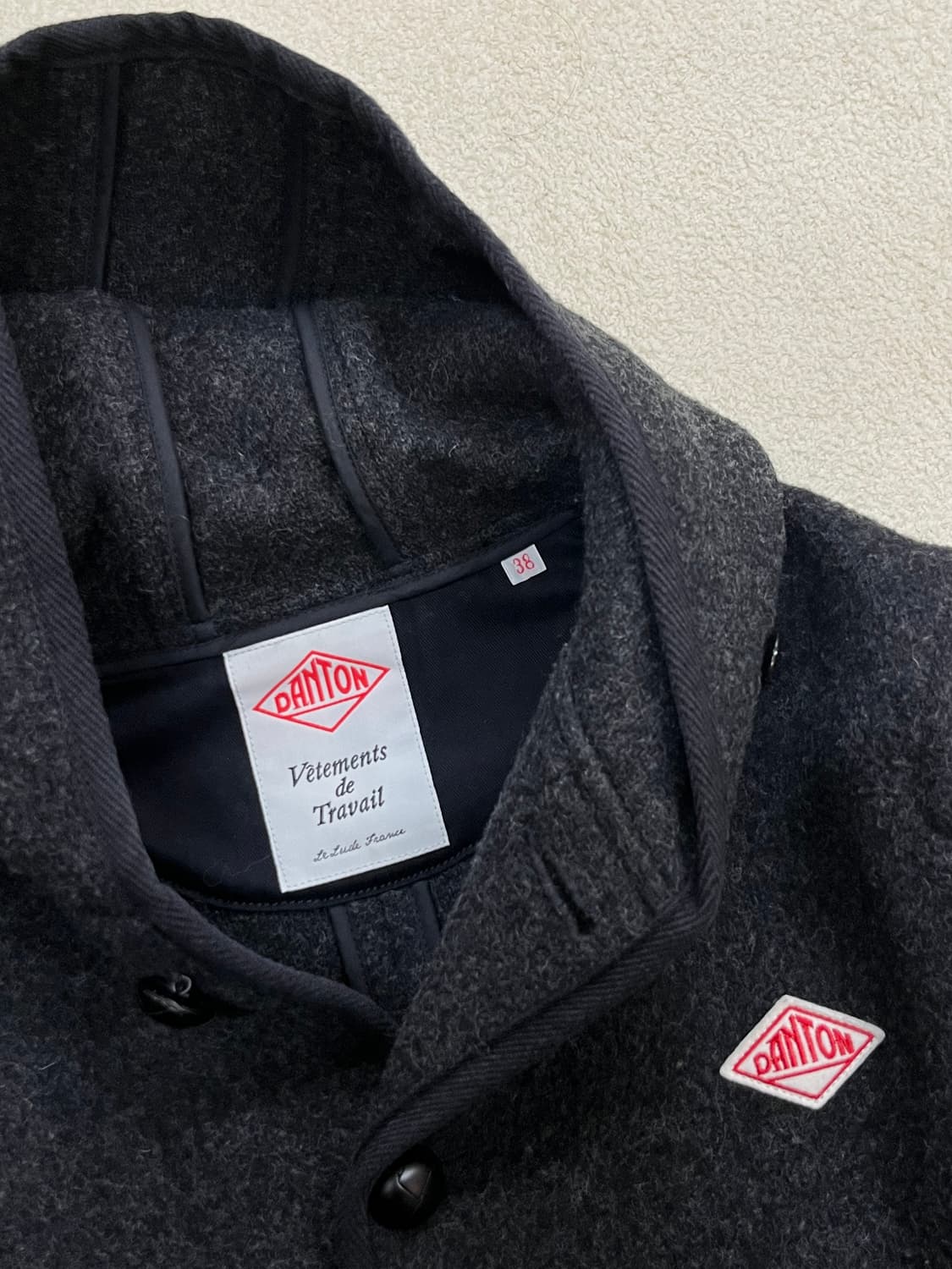 DANTON 단톤 울 숏코트 다크그레이 38 상품이미지7