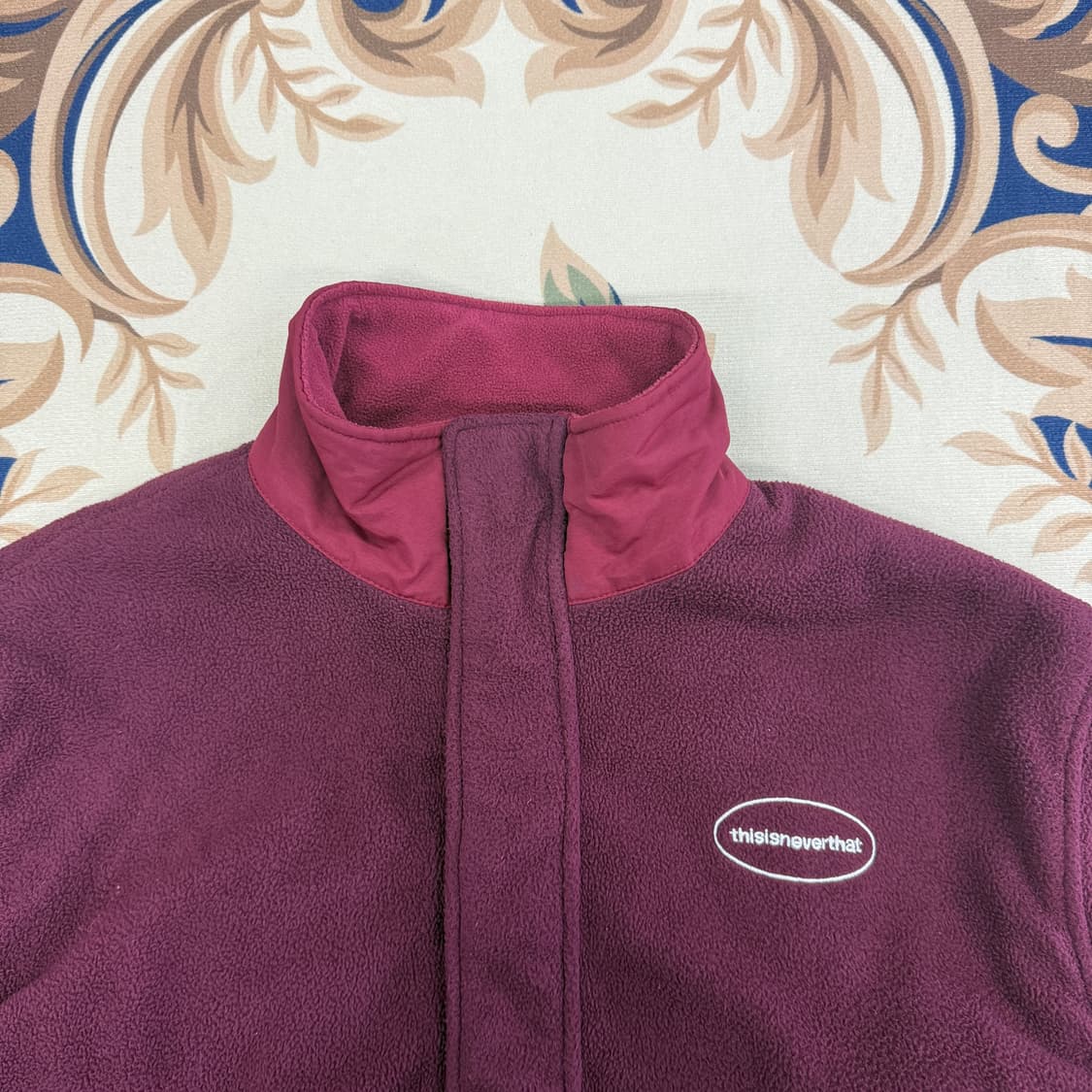 (M)디스이즈네버댓 thisisneverthat 후리스 자켓(버건디) 상품이미지2