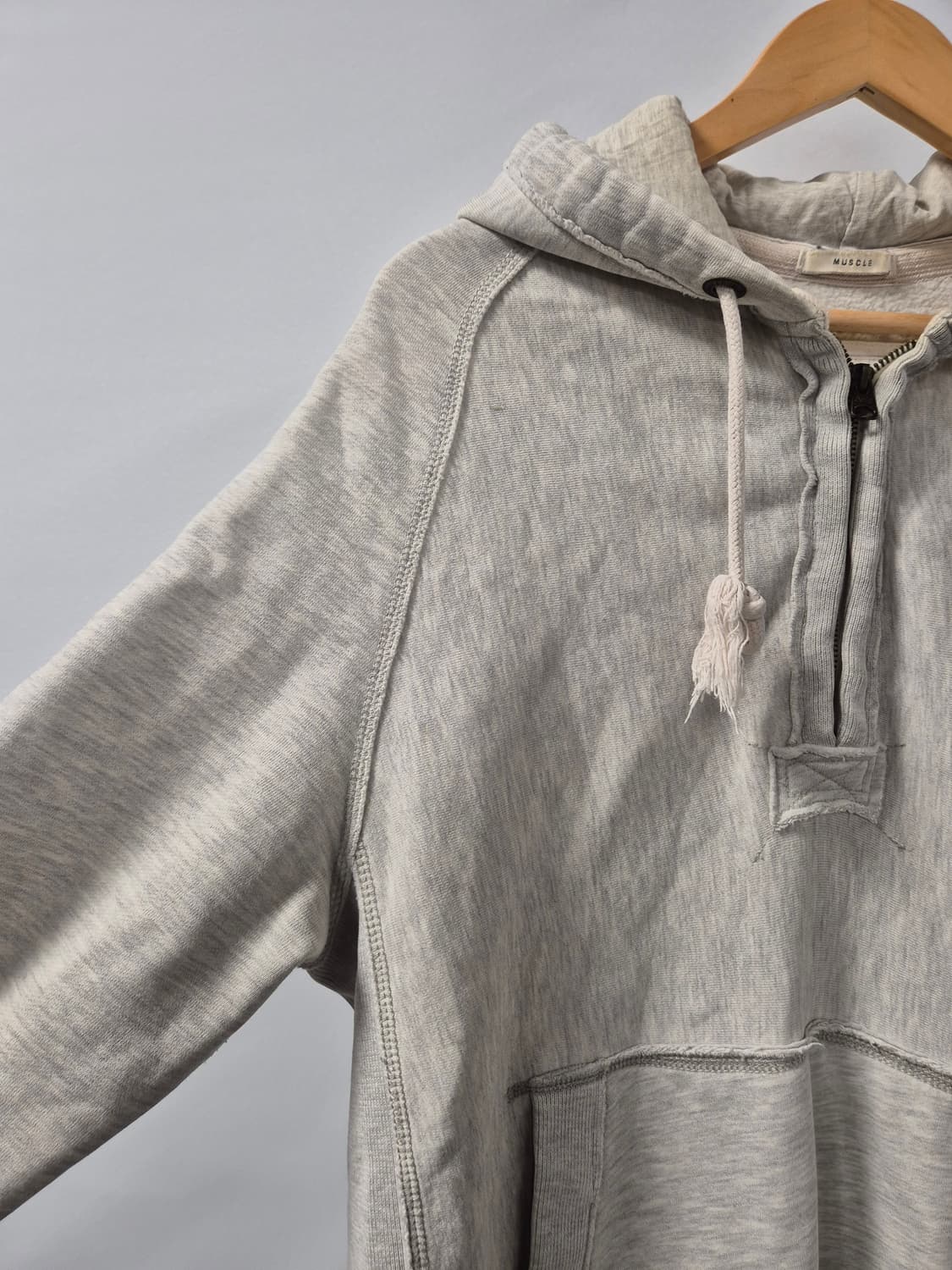 아베크롬비 Y2K 대장급 멜란지그레이 반집업 후드티(상태A급) 상품이미지4