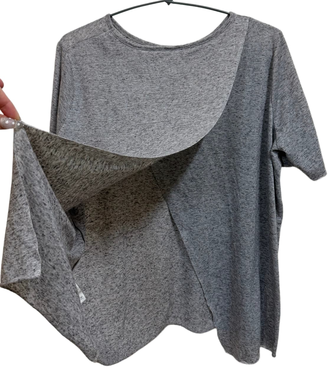 cheap monday 칩먼데이 백 오픈 펑크 그레이 반팔 티셔츠 상품이미지1