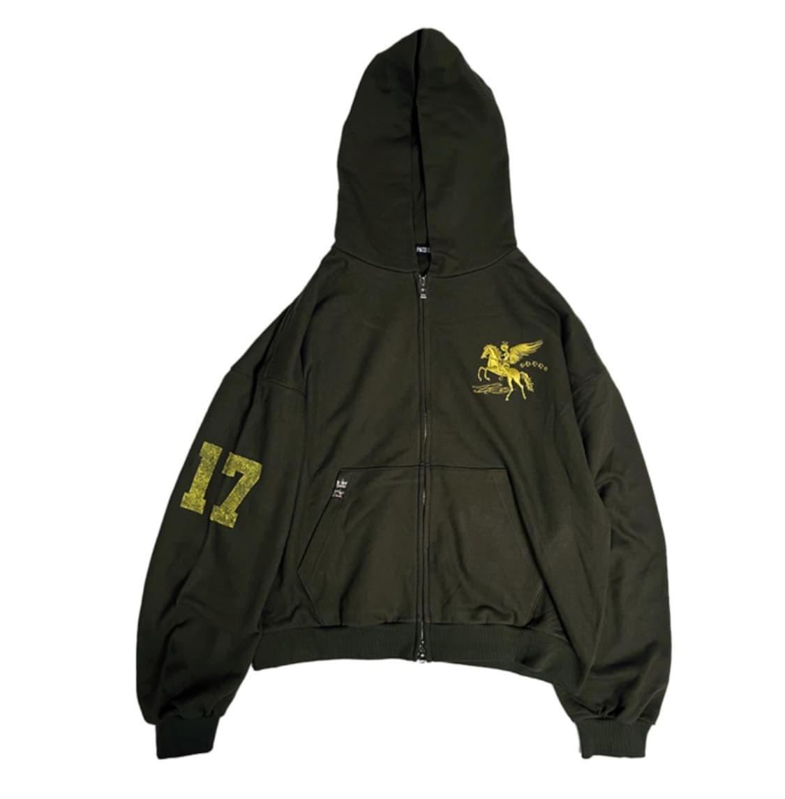 파코서플라이 후드집업 엔젤 집업 후디 카키 상품이미지1