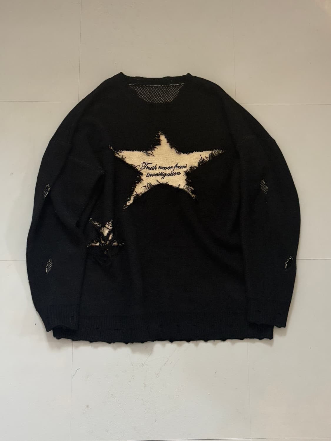 • Black Star Damage Knitwear  상품이미지2