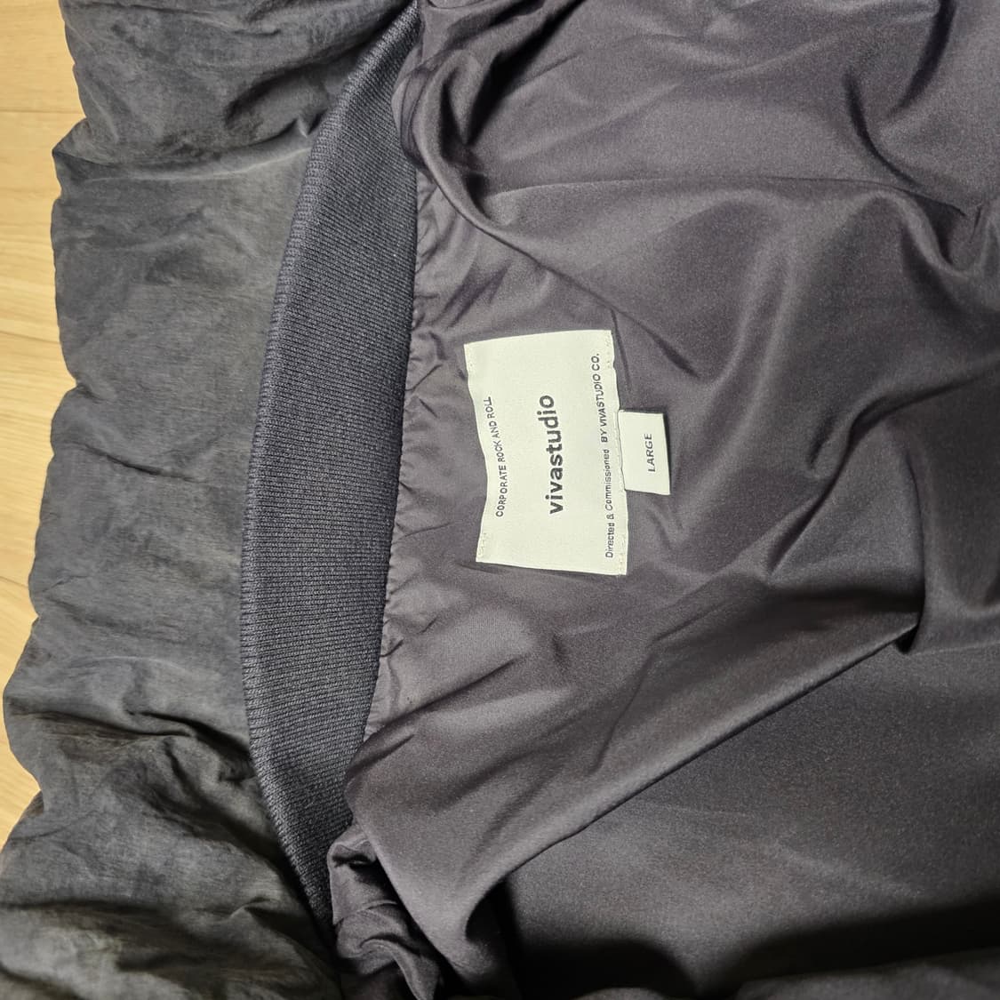 L 비바스튜디오 다운 80:20 패딩 무광 블랙 체감XL 100~105 상품이미지5