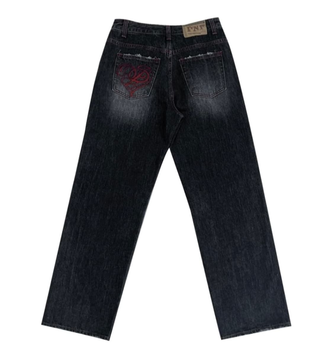 플리즈노팔로우 데미지 와이드 데님 1size 상품이미지1