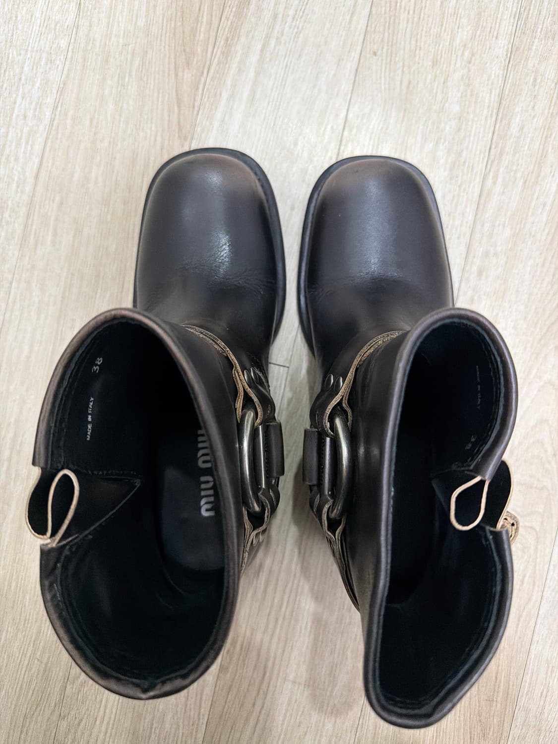 미우미우 바이커 앵클부츠 38 상품이미지4