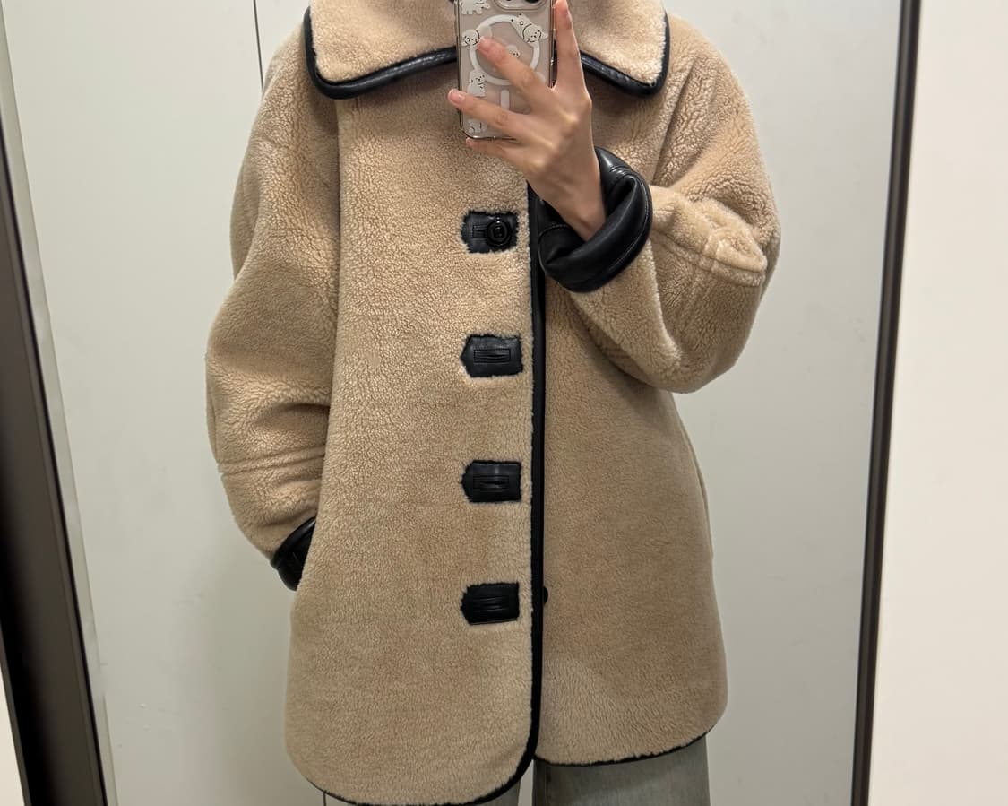 로우클래식 리버시블 무스탕(S새상품) 상품이미지5