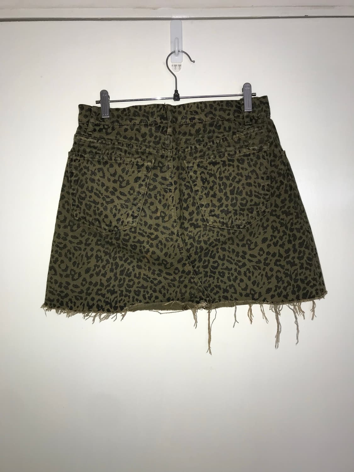 Leopard Pattern Grunge Skirt 상품이미지5