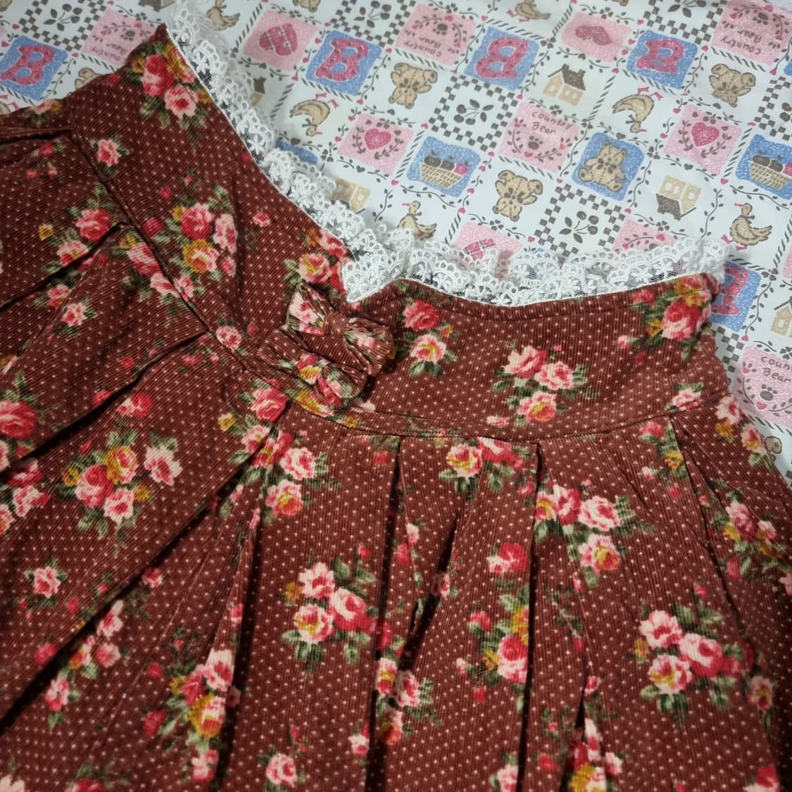 리즈리사(Liz Lisa) 초코플라워 데님 큐롯 상품이미지3