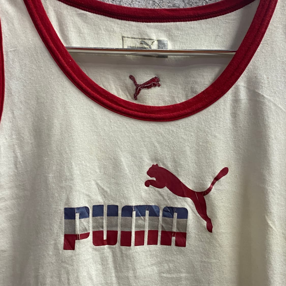 푸마 미들로고 컬러블록 슬리브리스 B4622 상품이미지3