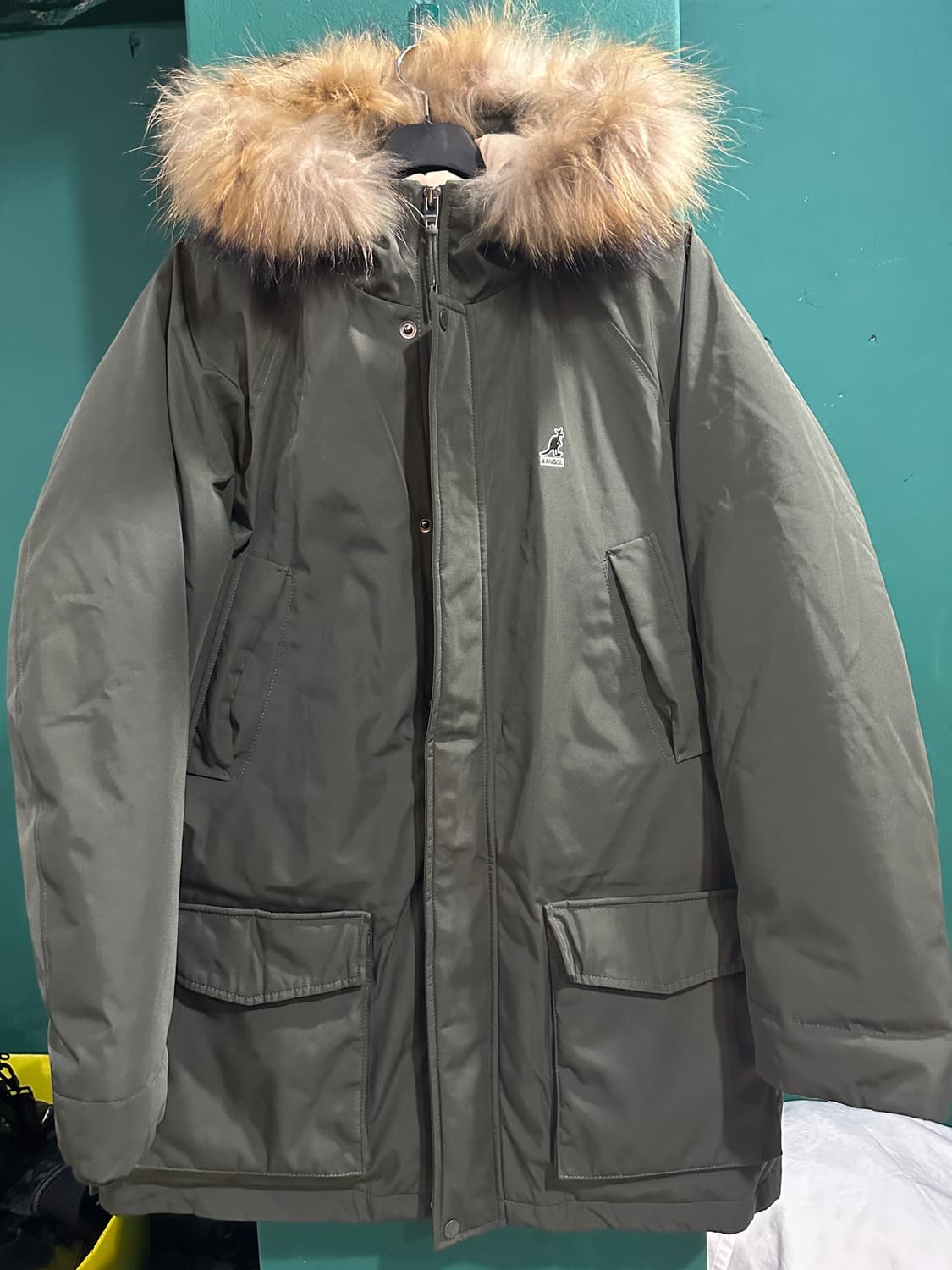 캉골 패딩 카키 XL 상품이미지1