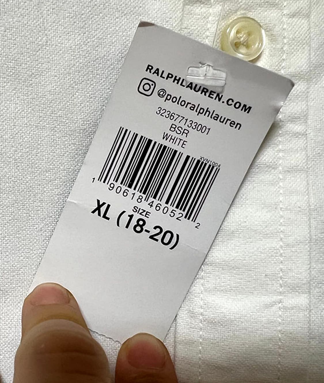 POLO 여자 옥스포드셔츠 화이트 새상품 춘추 M 95 66 키즈XL 상품이미지5