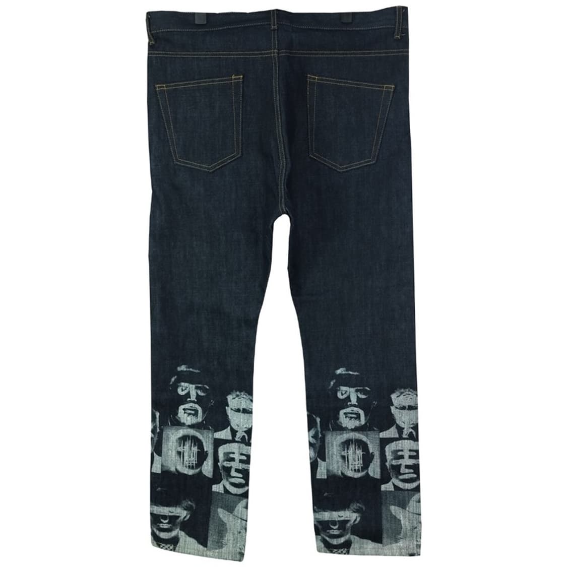 [아임낫어휴먼비잉] 펑크 그래픽 프린팅 데님 팬츠 청바지 M18758 상품이미지3