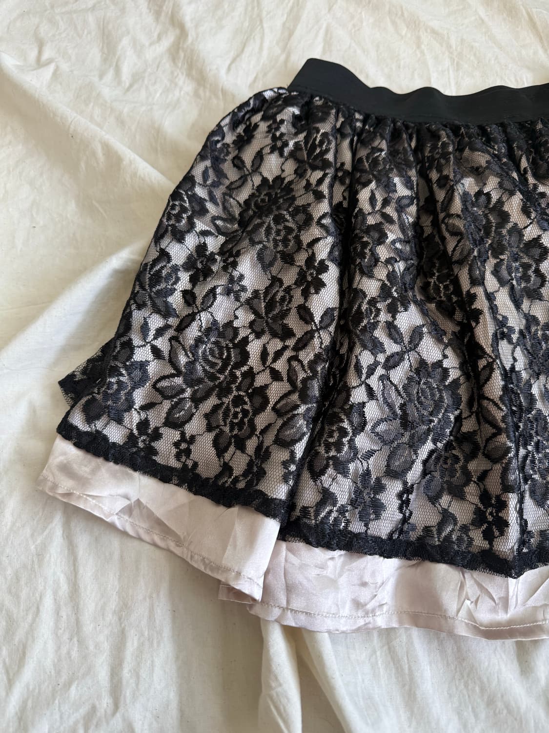 블랙 오리엔탈 미니 스커트 상품이미지2