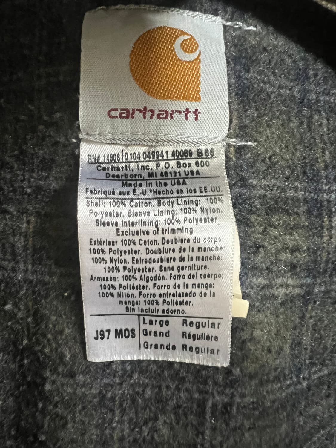 칼하트 디트로이트 J97 MOS(모스그린) 상품이미지4