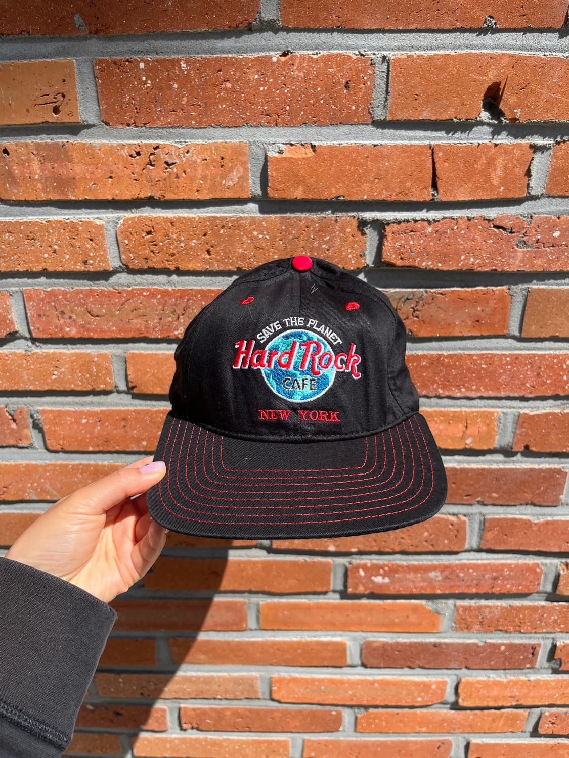 90s ‘Hard Rock New York' 스냅백 상품이미지1